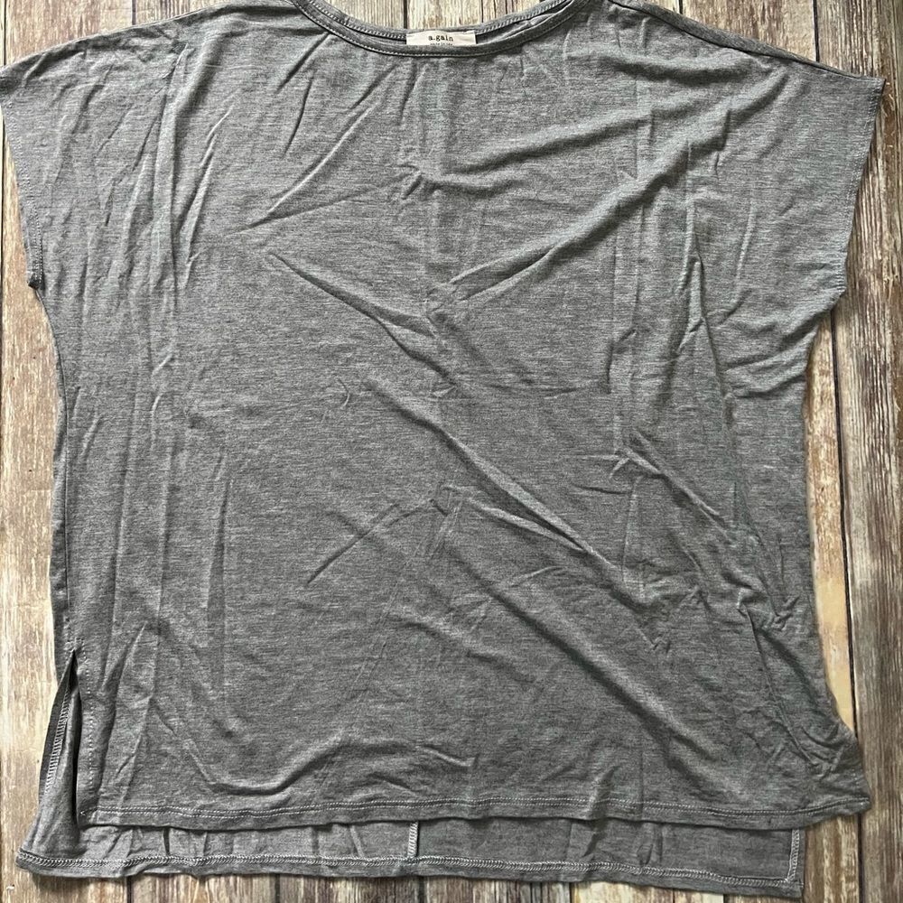 Oversized Dolman Gray Tee 